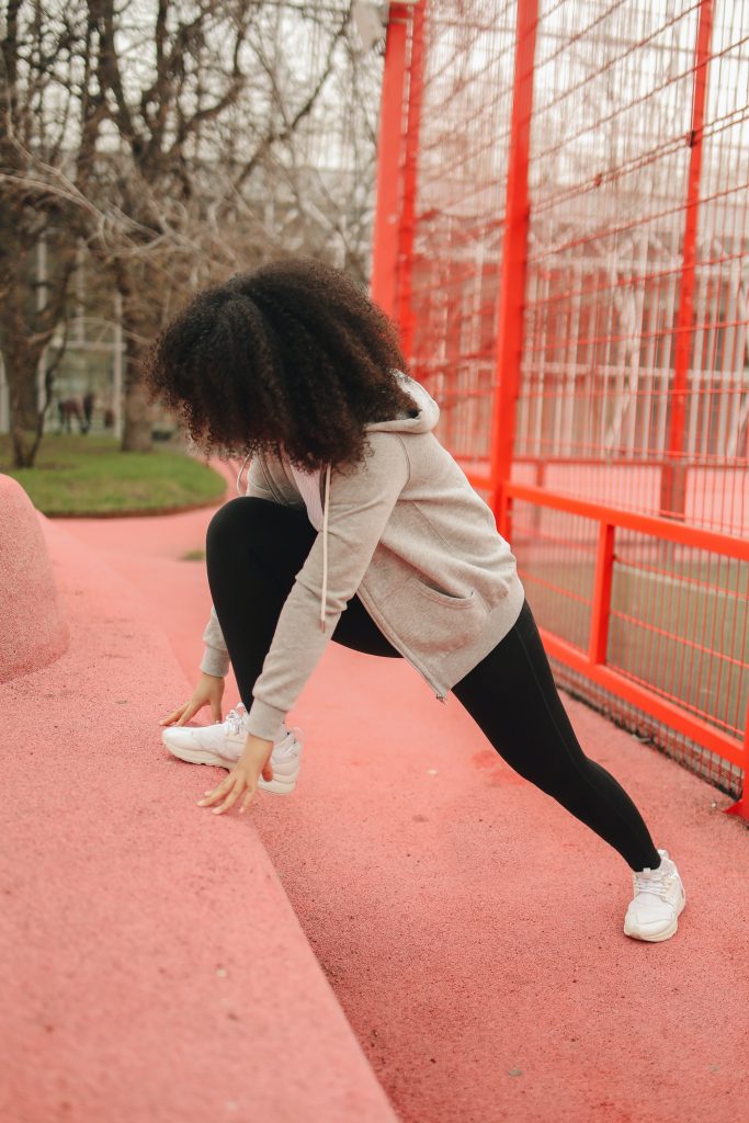 Photo by Polina Tankilevitch: https://www.pexels.com/photo/a-woman-stretching-outdoors-7746152/